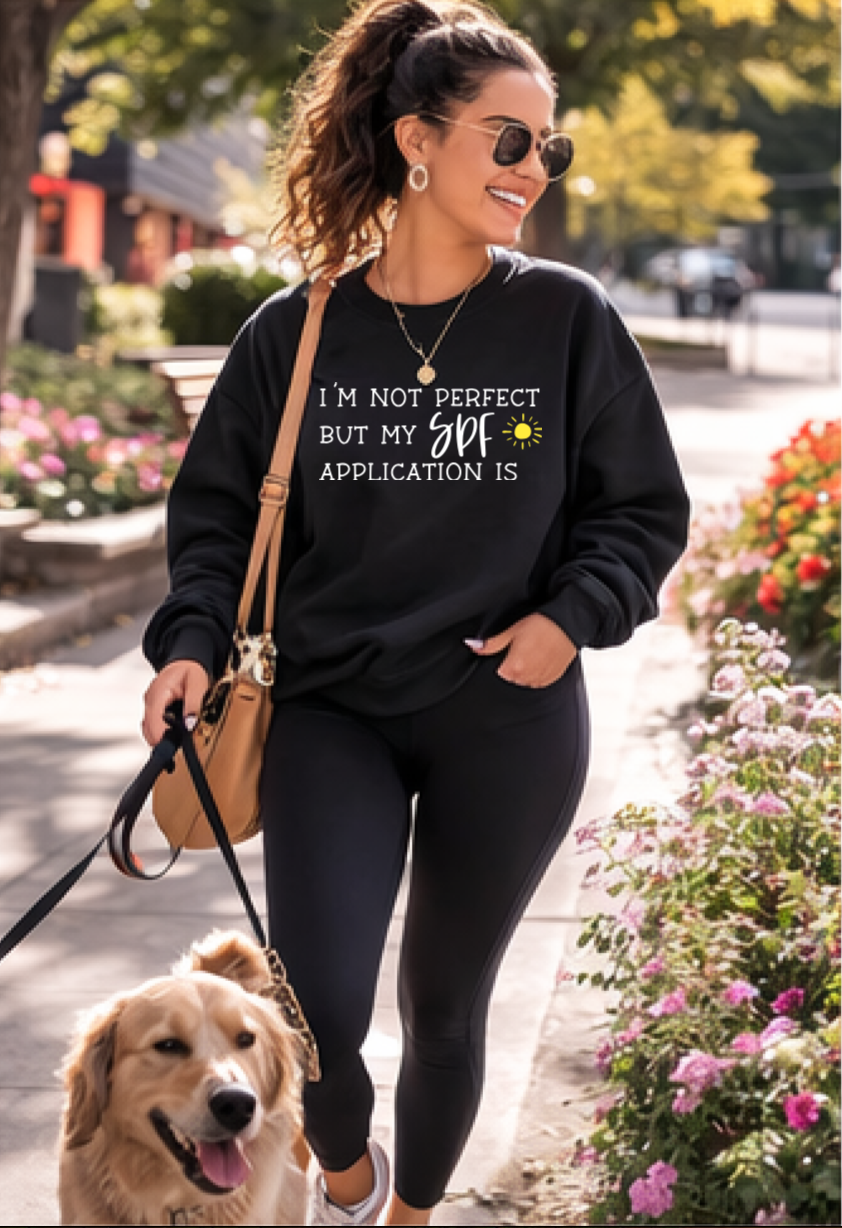 I’m Not Perfect… But My SPF Application Is Crewneck ☀️